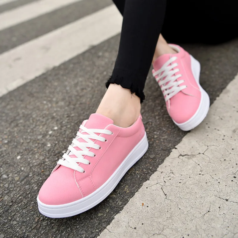 

Canvas Shoes For Women Sneakers Casual Canvas Shoes Female Summer Lace-Up Flat Trainers Vulcanize Simple Shoes