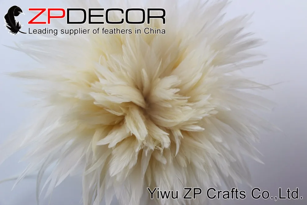 Zpdecoration перья 4 6 дюймов 700 800 шт/пачка пушистые Natrual крем седло для петуха натянутые