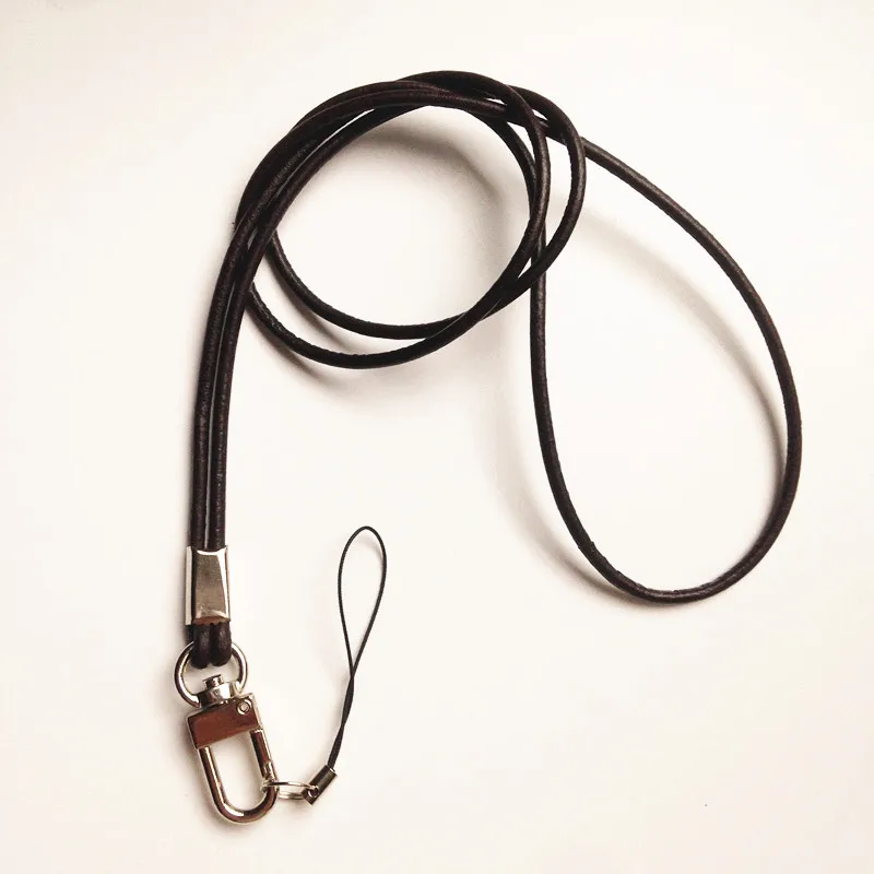 Buy Cowhide leather Lanyard Neck Straps Mobile Phone