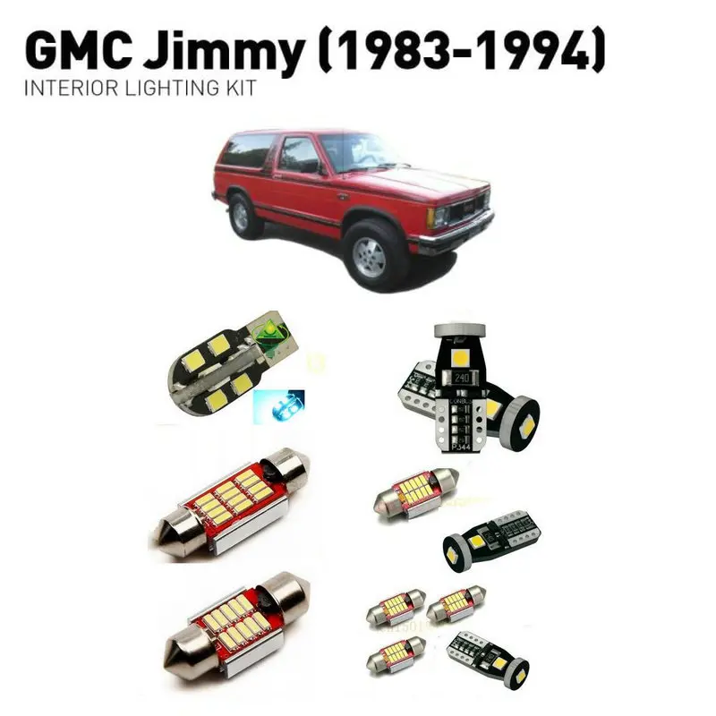 Светодиодные внутренние фары для GMC jimmy 1983 1994 10 шт. светодиодные автомобилей