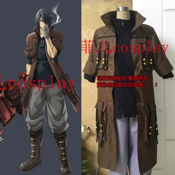 

Anime God Eater Rindo Amemiya Cosplay Costume Men Halloween COS Uniform Set Overcoat+Coat+Pants
