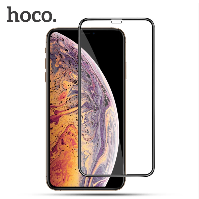 

HOCO Full Cover Tempered Glass for iPhone Xs iPhone Xs Max HD Screen Protector 3D Protective Glass Film iPhoneXs 5.8" 6.5" 2018