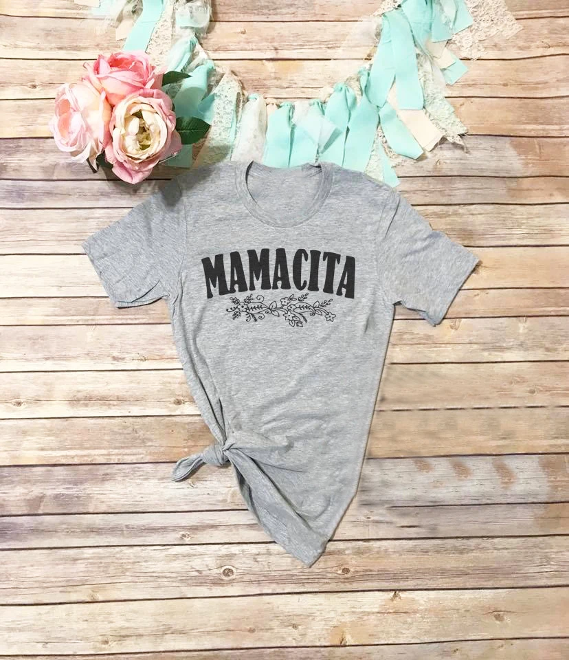 

Mamacita t-Shirt tumblr aesthetic Mother's Day grunge Blessed mama New Mom Spanish camisetas graphic vintage top tee shirt fit