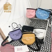 Piler Casual Letter Women Shoulder Bag Canvas Small Crossbody Bags for Girls Ladies Mini Messenger Bag Printing Party Handbag Piler Casual Letter Women Shoulder Bag Canvas Small Crossbody Bags for Girls Ladies Mini Messenger Bag Printing Party Handbag