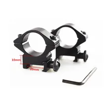 2 шт./лот, 25,4 мм, низкий QD, тактический фонарь, Крепление прицела, для охоты на открытом воздухе, 20 мм, кольцо Ris Airsoftsports, быстросъемное, Пикатинни