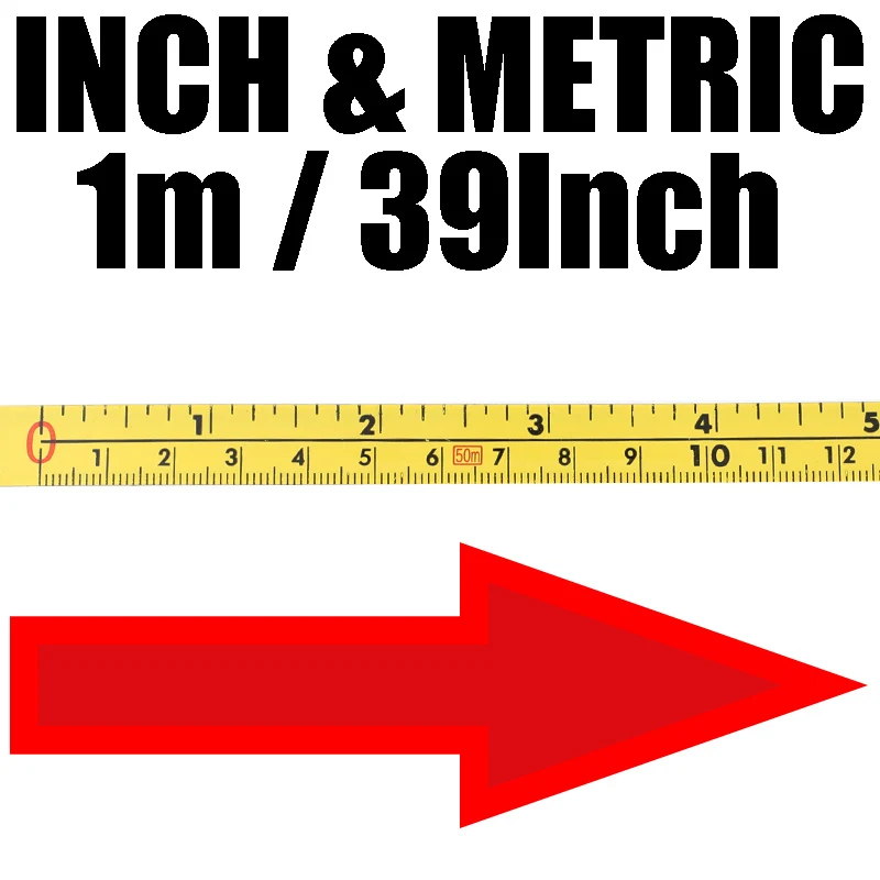 Дюймовая и метрическая самоклеющаяся рулетка, стальная торцовочная пила, линейка треков, Торцовочная линейка треков для фрезерного станка, Настольная пила, Т-образный деревообрабатывающий инструмент - Цвет: INCH-1M-Z