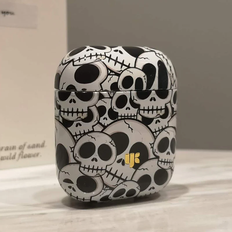 

Luxury Cool Skeleton Case for Apple Airpods Accessories Bluetooth Earphone Case Box Protective Cover Bag Anti Lost Case NEW