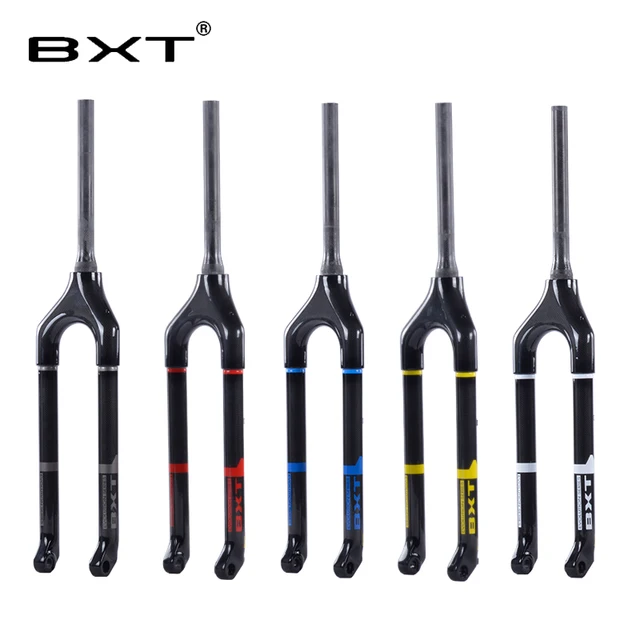 Cheap 2017 Carbon mtb fork 29  27.5 26  for Mountain Bikes downhill bike forks suntour rockshox Tapered Thru Axle 15mm bicycle fork
