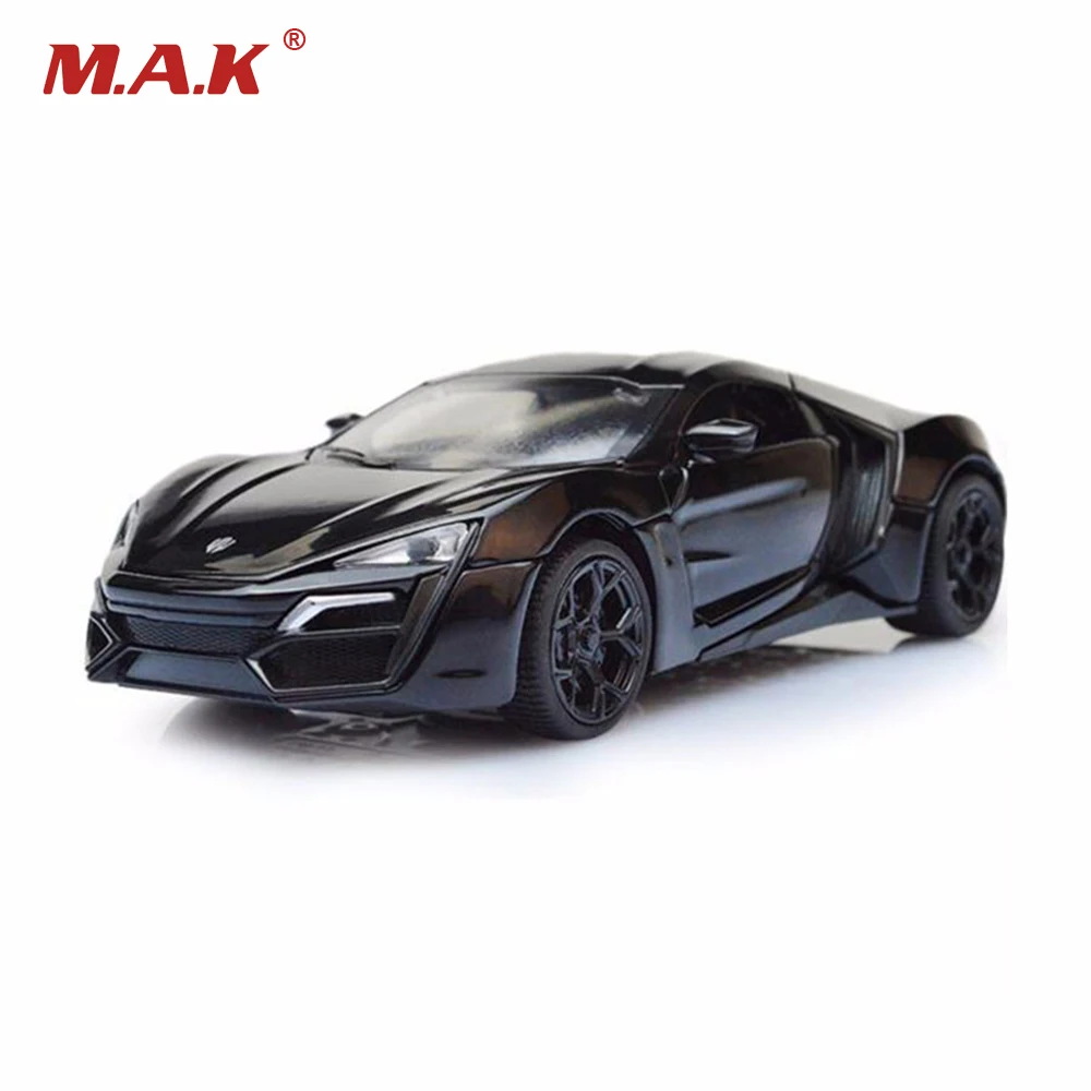 Модель автомобиля 1:32 Сплав литья под давлением Lykan Hypersport с электронными игрушечными автомобилями Miniatura de carro