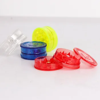 

40pcs/lot Herb Grinder Plastic Grass Leaf Magnetic 3 Layers Shark Teeth Pollinator with High Quality