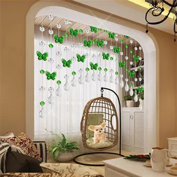 

Imixlot 5Pcs Modern Luxury Crystal Beaded Curtain Living Room Crystal Window Curtain Wedding Decor 6 Colors Availables