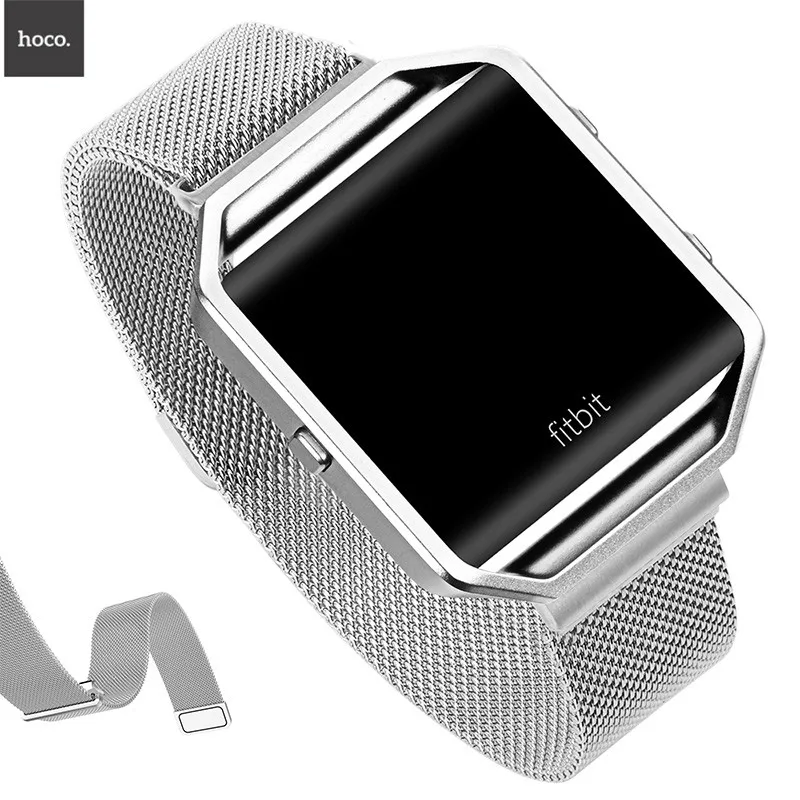 HOCO For Fitbit Blaze milanese Loop watchbands strap watch band 316L Magnetic Stainless Steel buckle Smartwatch luxury | Наручные часы