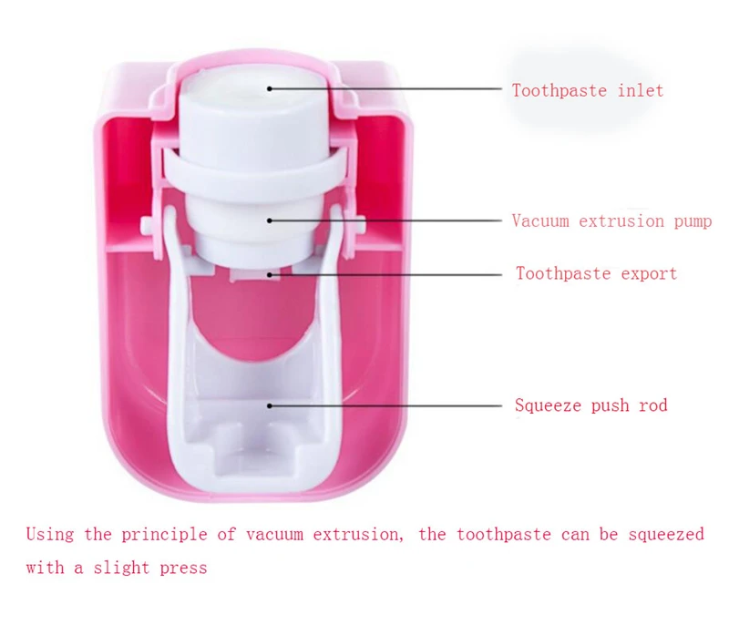1 шт. Hands Free Автоматический Диспенсер для зубной пасты выдавливание настенное крепление аксессуары для ванной комнаты 4 цвета