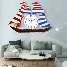 clock A red Mediterranean modern decorative fashion room mute quartz electronic creative watches Decorat