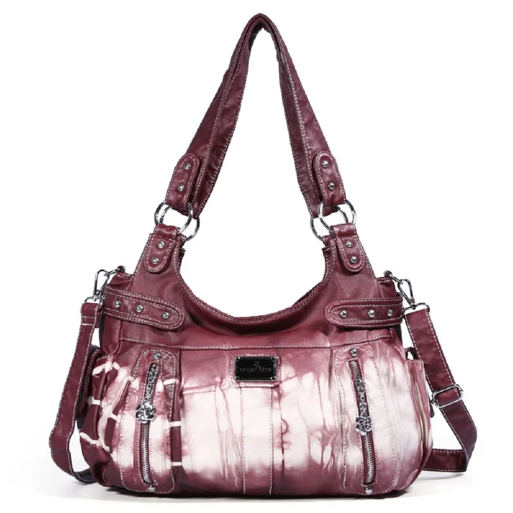 Angelkiss بو أكياس الأفاق حقيبة للنساء ، الأمريكية حقيبة يد الإناث كبيرة الكتف حقيبة الأزياء حقيبة أعلى مقبض حمل حقيبة sac