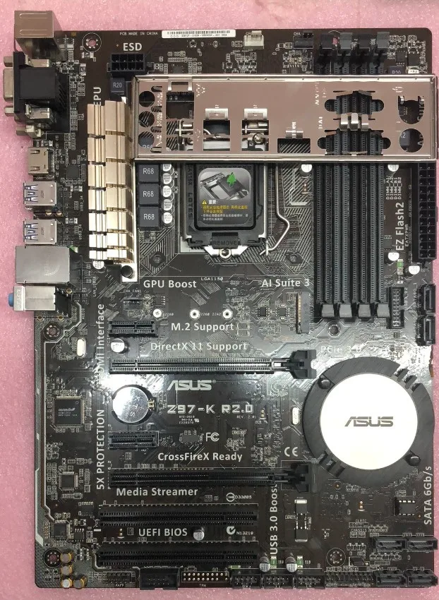 

Free shipping original motherboard for ASUS Z97-K R2.0 DDR3 LGA 1150 USB2.0 USB3.0 boards 32GB Z97 Desktop motherborad