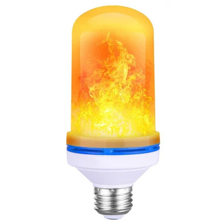 Yellow Flame Эффект пламени Светодиодная лампа мерцающий огонь светодиодный настенный светильник лампа для вечеринки Сад Двор Рождественский Декор огни 9 Вт E27 лампочка - Испускаемый цвет: Yellow Flame