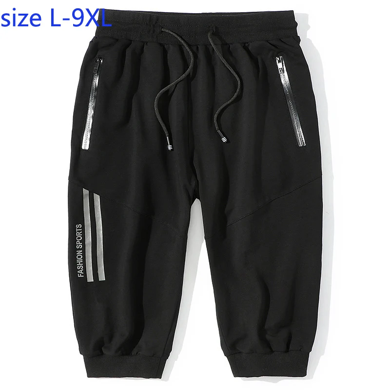 Новое поступление супер большие мужские летние свободные Модные Шорты повседневные с эластичной талией мужские s плюс размер L XL 2XL 3XL 4XL 5XL 6XL 7XL 8XL 9XL