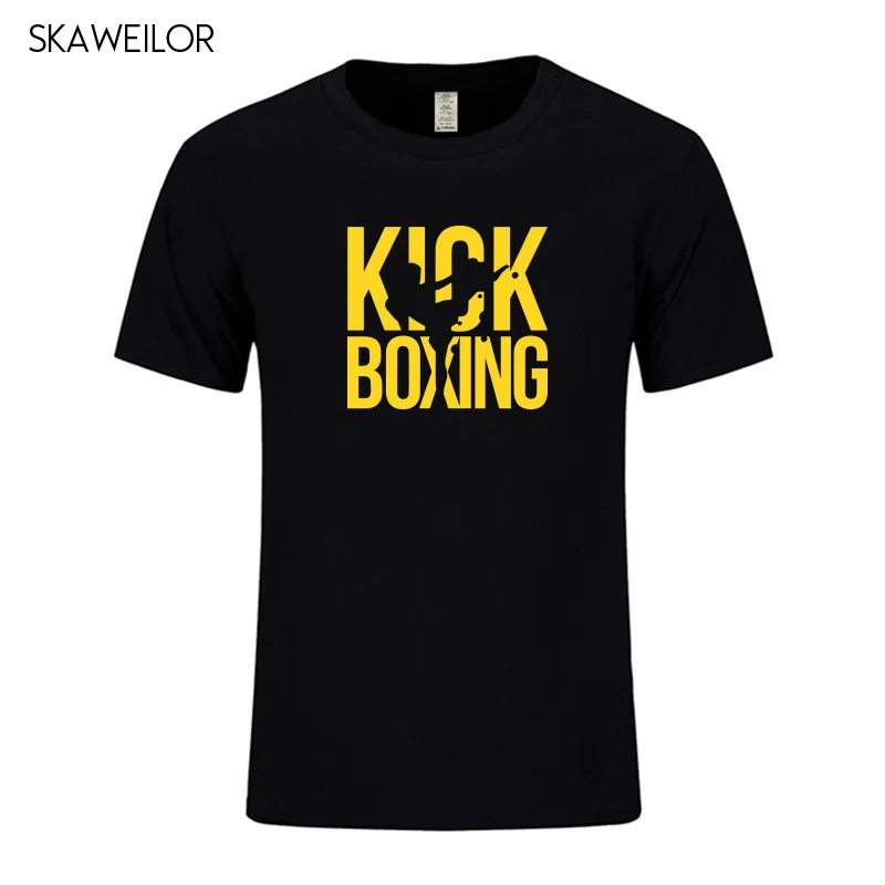 Kick Boxinger MMA мужская футболка хлопковые летние футболки с коротким рукавом для мужчин хип-хоп Уличная одежда крутые топы высокого качества