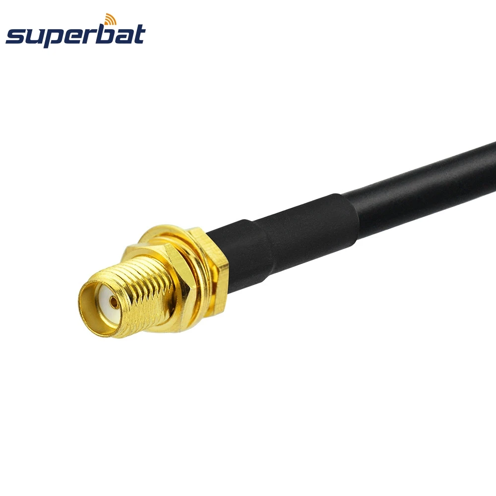 RG58 Coaxial Cable SMA Male to Female Right Angle Pigtail for Electronics