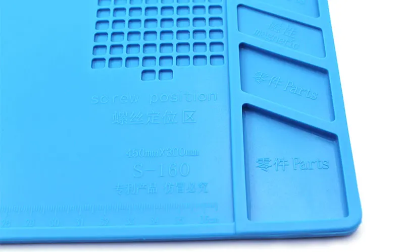 Высокотемпературный силиконовый коврик синий Настольный коврик для технического обслуживания платформы для сварочной ремонтной станции инструмент силикагель коврик