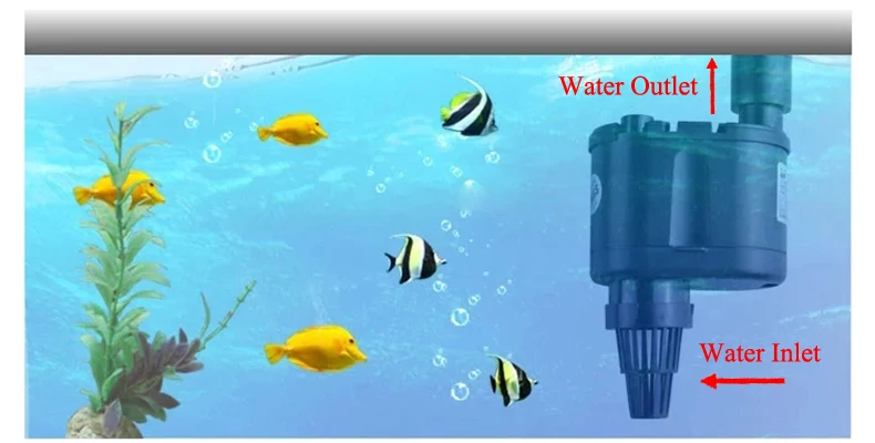 2,5 Вт аквариумный водяной насос для аквариума, циркуляция воды и насос водяного фильтра для аквариумных рыб для создания водного пейзажа небольшой мощности