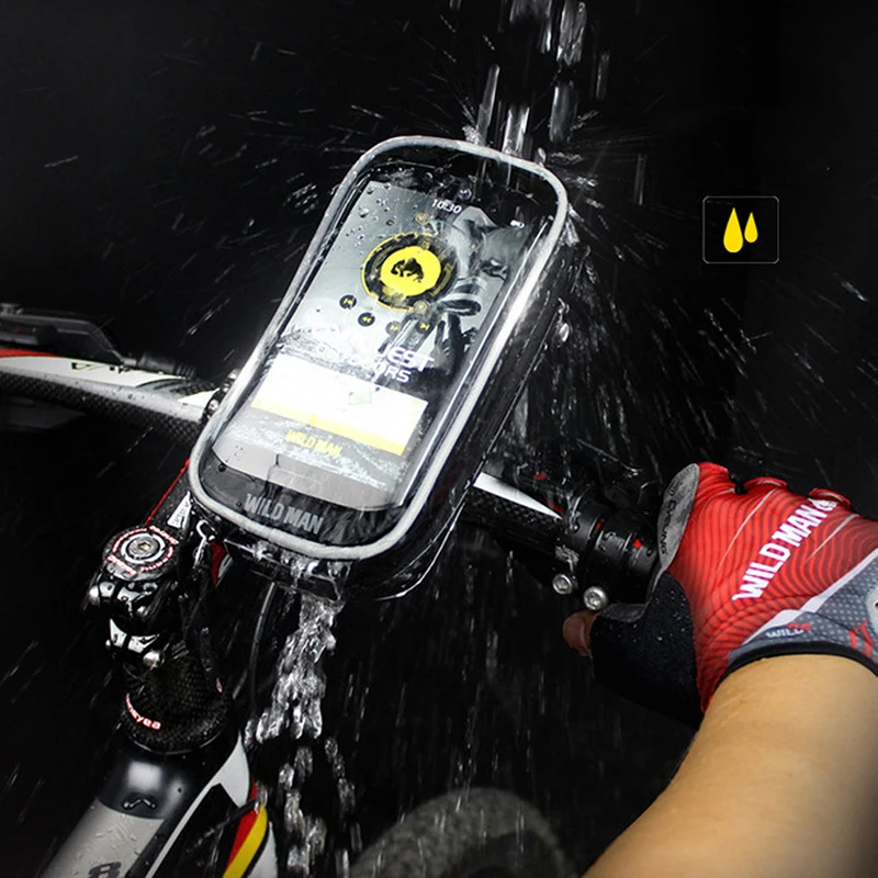 Популярный стиль 1×непромокаемая велосипедная сумка для телефона с поддержкой мобильного велосипеда с чувствительным сенсорным экраном велосипедная сумка для телефона