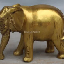 " Китайский Фэн-Шуй Бронзовый Латунь Резьба Благоприятный Животных Статуя Слона