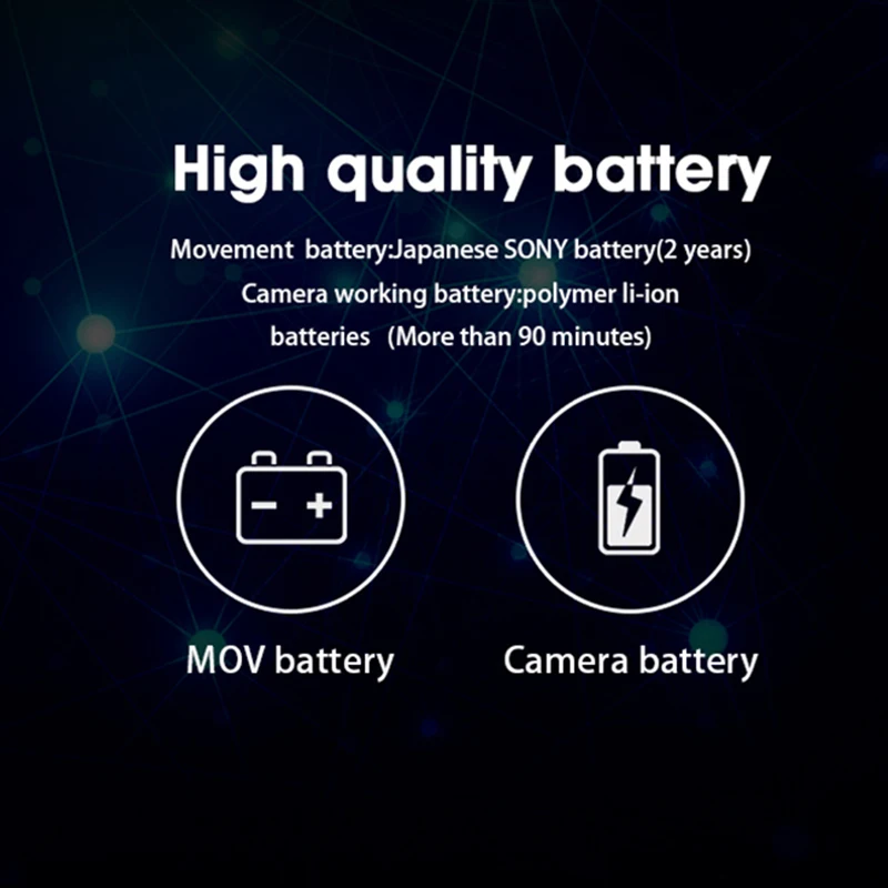 Smart Watch Wifi 720P Camera Watch Outdoor Sport Waterproof IPX7 Smartwatch Men P2P Remote Control With Led Flashlight for Phone