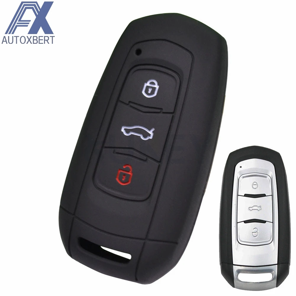 

AX Silicone Car Key Cover Remote Fob Case For Geely Emgrand EC7 EC718 EC715 Global Hawk GX7 Shell Jacket Protector