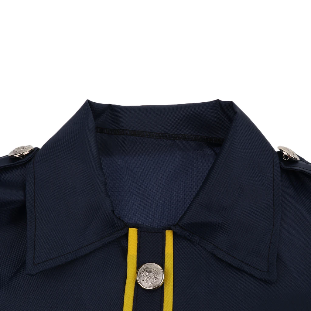 2 Sets Children Fire Chief & Police Man Role Play Costume Halloween Cosplay Set Polyester fabric waterproof materials 
