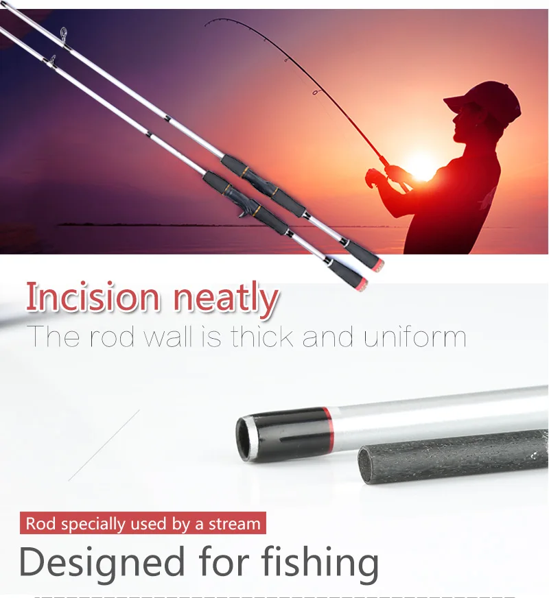 2018 New lure rod line weight6-12LB 2 tip spinning fishing rod M actions 3-21g lure weight Casting Lure Fishing Rod (11)