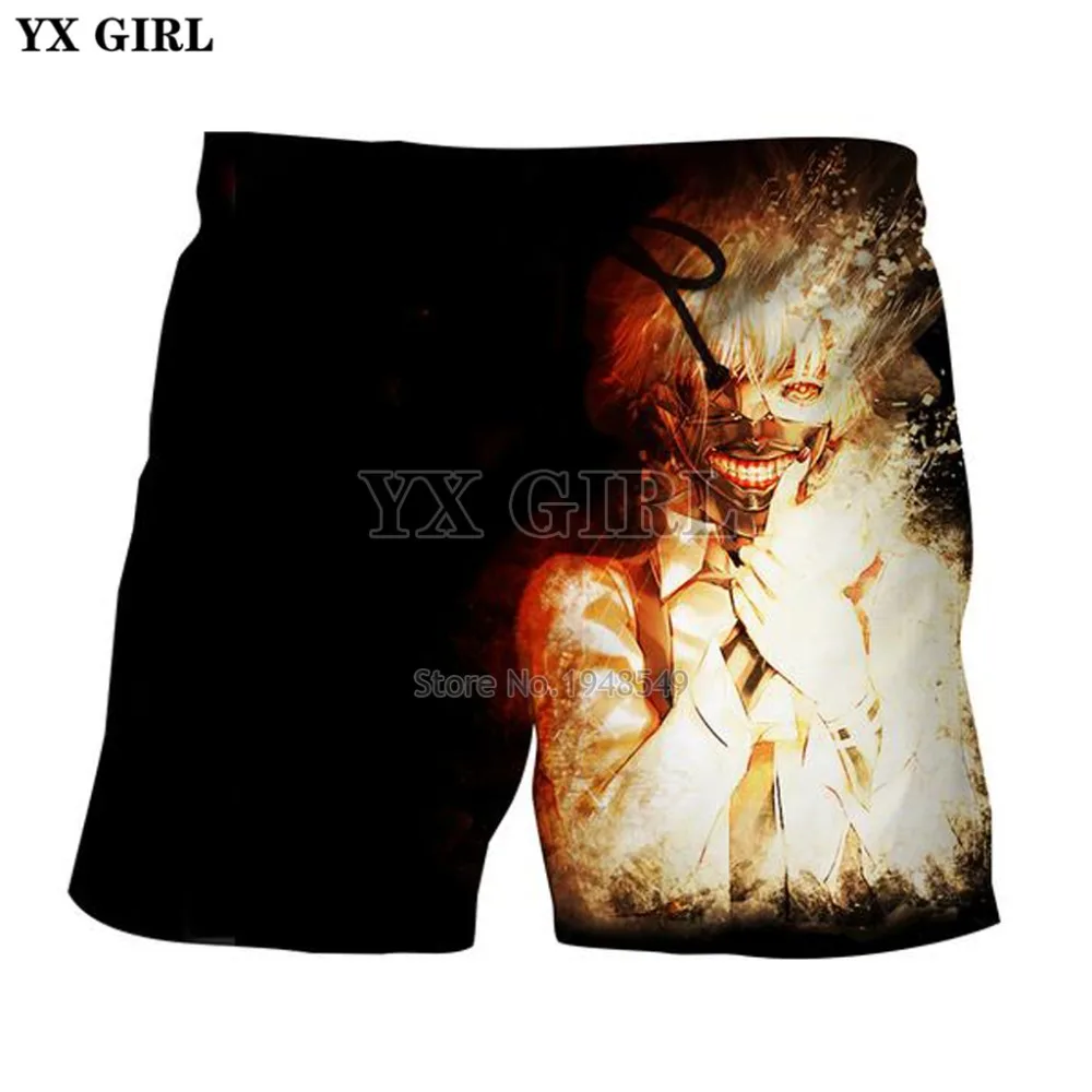 YX/брендовая одежда для девочек; классические шорты с 3D принтом в стиле аниме; коллекция года; новые летние модные повседневные шорты для мужчин и женщин