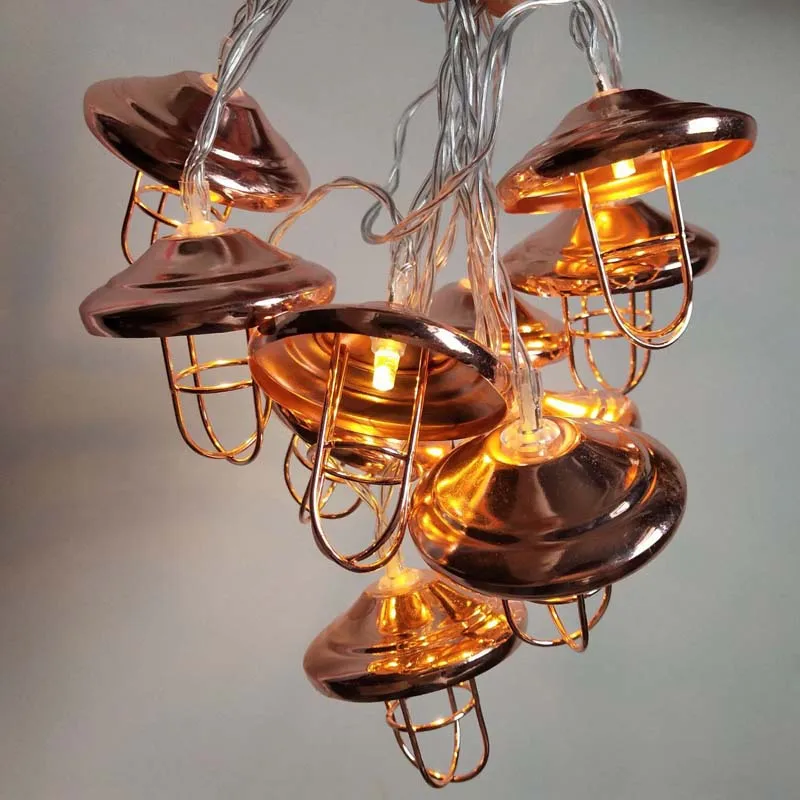 Retro-Iron-Metal-Lampshade-LED-Fairy-String-Lights-Christmas-Holiday-Wedding-Party-Home-Decoration-Lantern-geometric