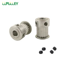 LUPULLEY 2 шт. по методу 20 т ременный шкив Диаметр 4/5/6/6,35/8 мм Приводной ремённой Шкив 11 мм Ширина Алюминий шкив двигателя используется на 3D-принтеры