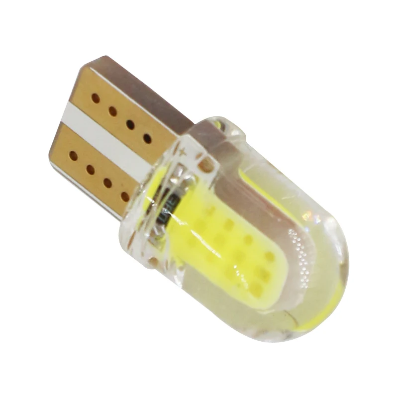 10 шт. Автомобильные светодиодные лампы T10 W5W COB 194 168 8 SMD для подсветки