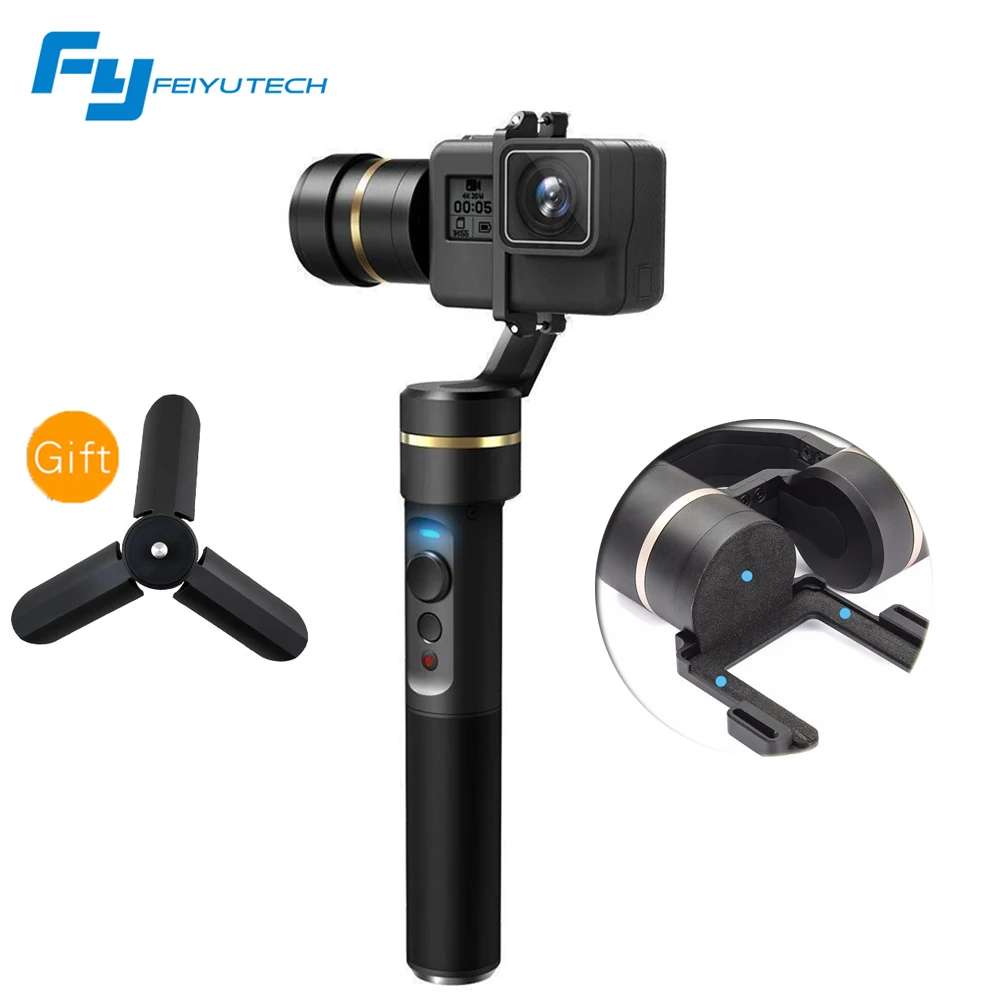 Feiyu G5 Handheld Gimbal for GoPro HERO5 5 4 HERO3+ HERO3 Xiaomi yi 4k SJ AEE Action Cams of varies weigh Splashproof Humanized |