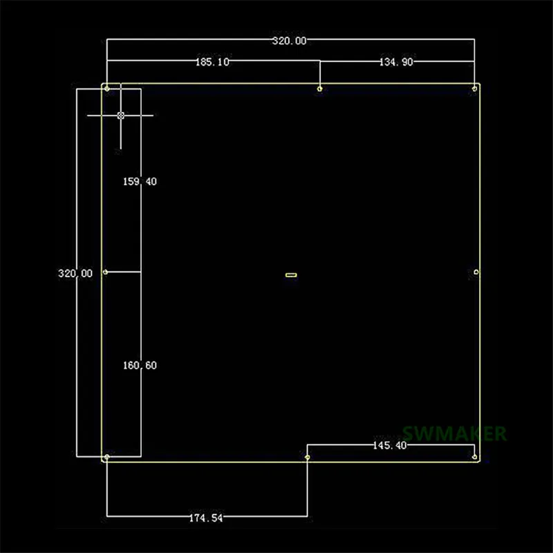 MK2A MK3 329*329 мм Печатная плата нагревательная Горячая кровать, размер тепла: 300*300 мм, 3D-принтер алюминиевый нагревательный элемент 24 В толщина 3 мм