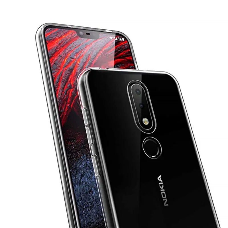 Мягкий прозрачный ТПУ силиконовый чехол для Nokia 6 1 Plus TA 1103 1116 задняя крышка 5 8