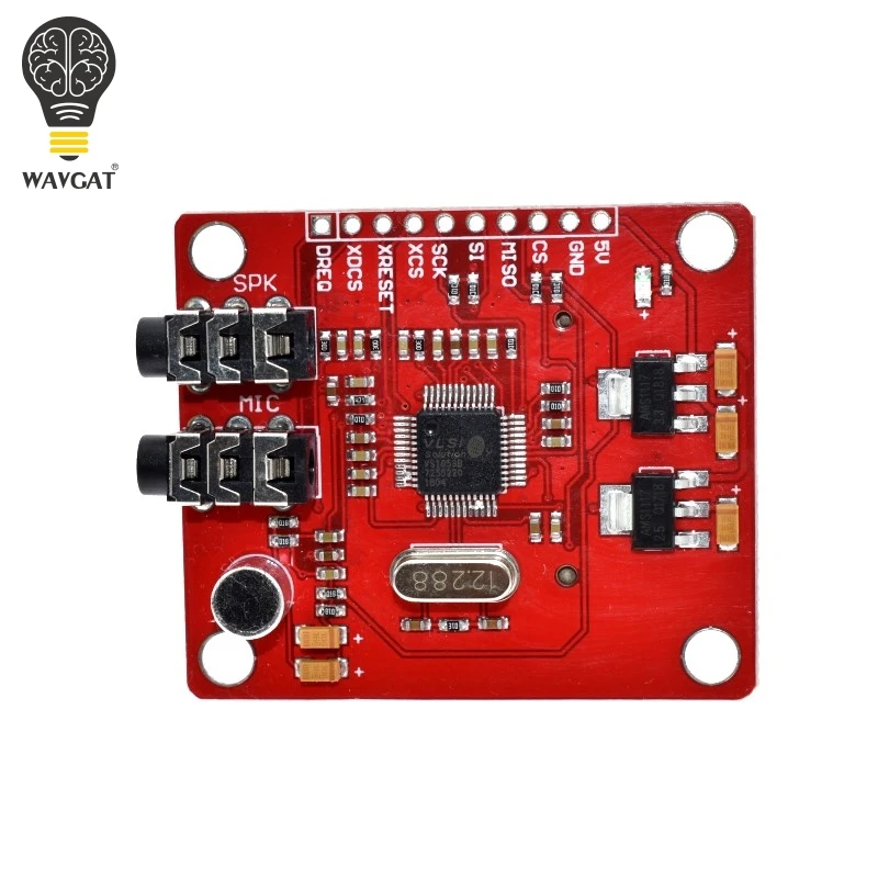 WAVGAT VS1053 VS1053B MP3 модуль для Arduino UNO Breakout Board со слотом sd карты Ogg Запись в реальном