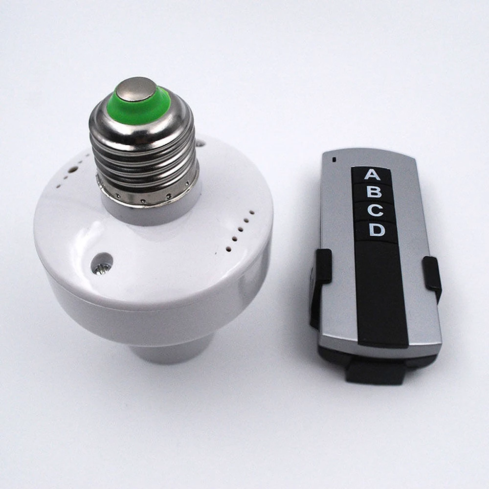 

BECOSTAR Wireless Remote Controller 315MHZ Smart Light Bulb E27 Lamp Base Holder Adapter 220Vac