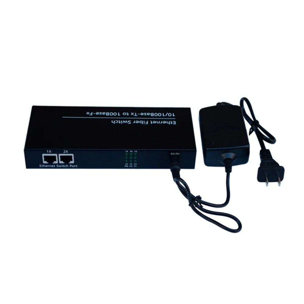 

6 lamp 2 electric 100 Mbps single mode single fiber optical transceiver super durable emission wavelength 1310-1550 (nm)