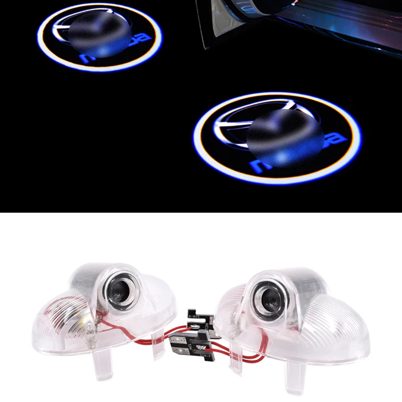 

Best quality Car led light Logo for Mazda projection car Door Welcome Light LED Projector ambient auto accessorie free shipping