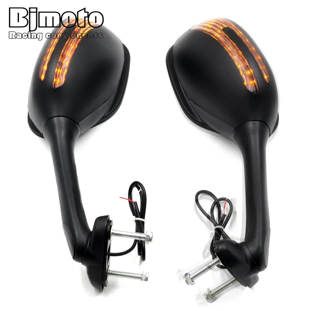 

Motorcycle Mirrors Sport Bike Side Rearview Mirrors with Turn Signals Light For Suzuki GSXR1000 2005-2015 GSXR600 750 2006-2015