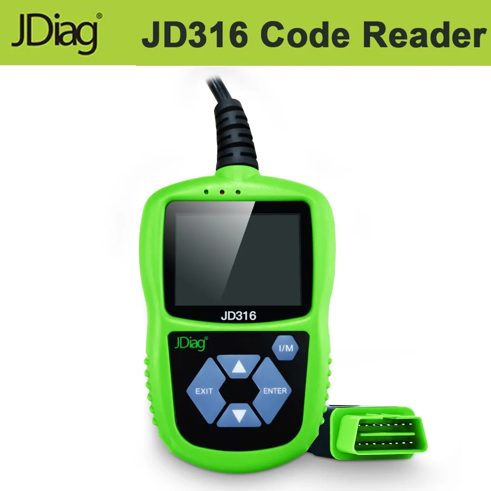 JDiag Obd Scanner JD316 Color Screen Code Reader with Mode 6 with Easy