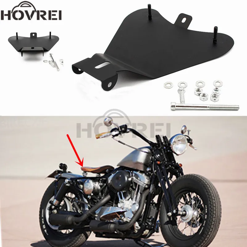 

retro Motorcycle Solo Seat Base Plate Bracket Support for honda Harley Chopper Bobber Custom Seats bracket Mounting Base Plate