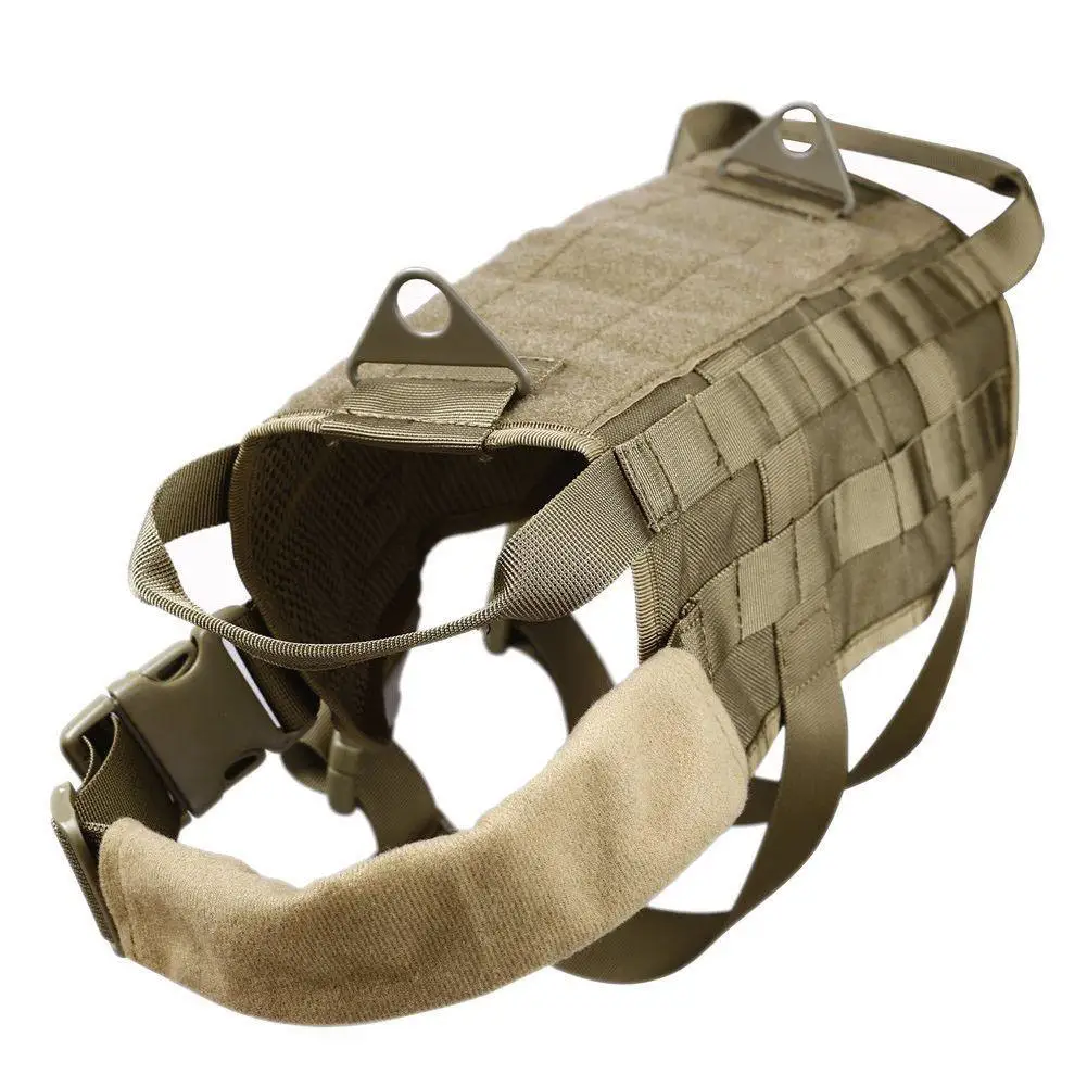 

Fashion Outdoor Hunting Tactical Military Training Dog Harness Clothes Nylon Pet K9 chest strap Vests