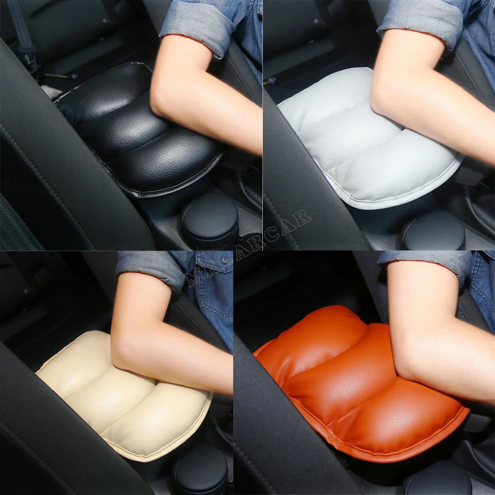 PU Auto Console Central Armrest Soft Pad Cushion Mat For Universal Car Seat Box Padding Protective Soft Mats