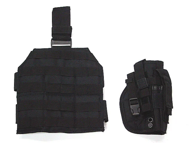 1000D нейлон MOLLE тактический падения ноги платформы для охоты/Пейнтбол/страйкбол кобура Платформа с быстроразъемной пряжкой