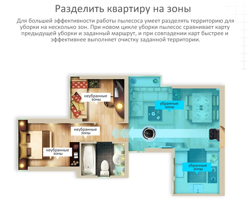 WiFi мобильный приложение управления автоматический пылесос робот B6009, 2D карта и гироскоп навигация, память, УФ лампа, резервуар для воды